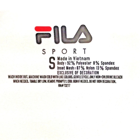 Fila Sport Crisscross Open Back Tank Top Small Geometric Multi-Color - Picture 7 of 7